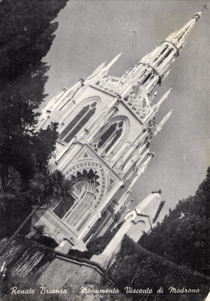 La Cappella Sepolcrale dei Visconti di Modrone sul colle di san Salvatore a Tremoncino (fotostampa Gussoni di Como e propriet riservata Nava di Renate del 1954)