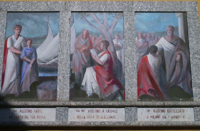 Il trittico di S. Agostino del pittore Silvano Crippa a Cassago Brianza