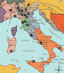 L'Italia con i suoi Stati prima dell'Unione