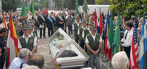 Momento di commemorazione all'arrivo di san Luigi Guanella presso l'Istituto di S. Antonio