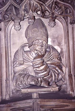  Sant'Agostino scultura di Pilgram nella cattedrale di S. Stefano a Vienna