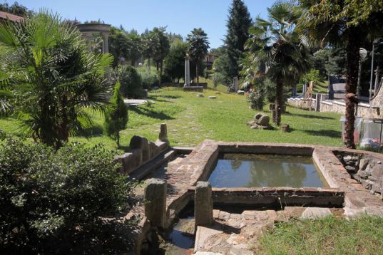 La fontana di sant'Agostino nel parco storico-archeologico di Cassago